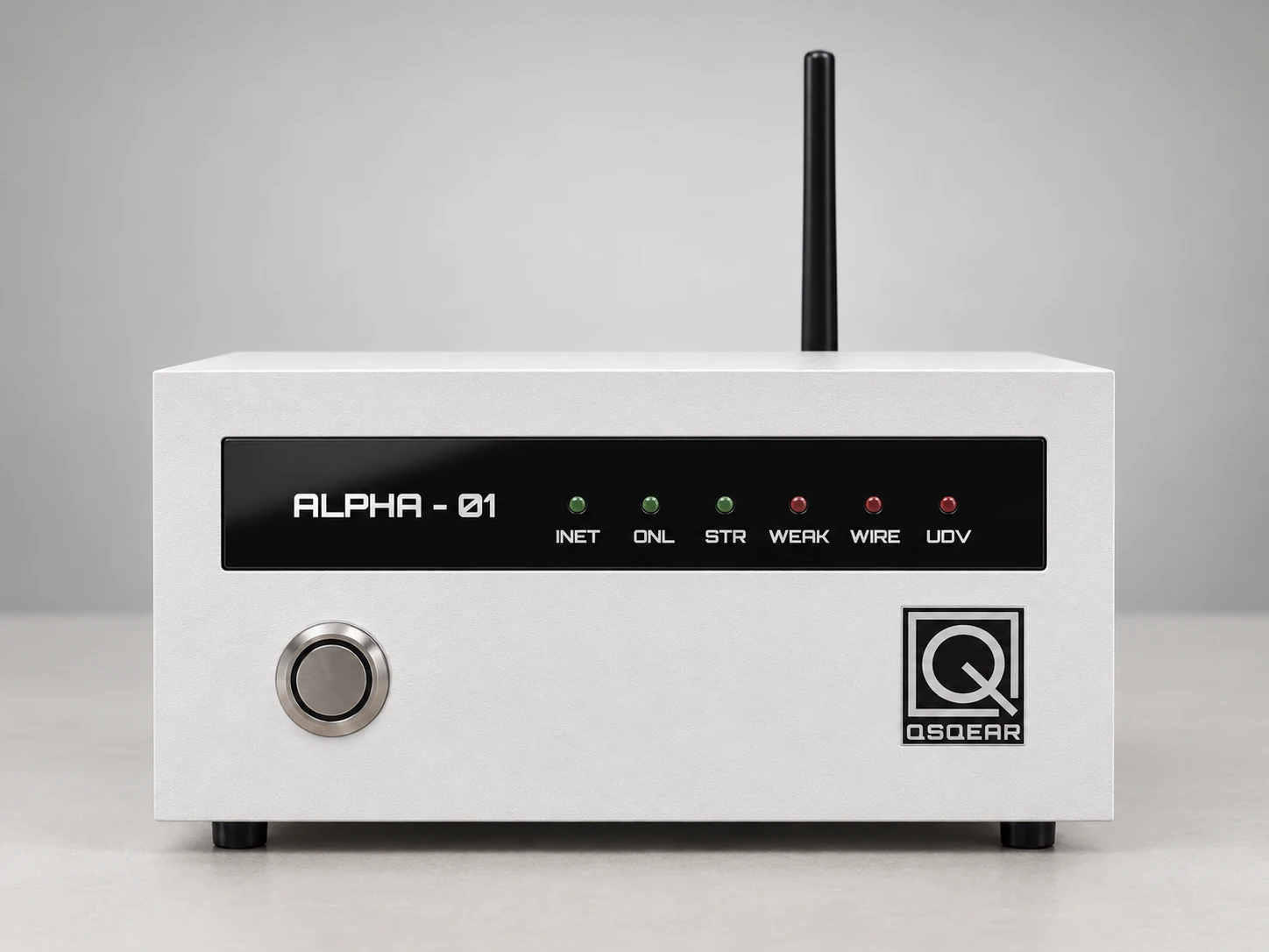 ภาพด้านหน้าอุปกรณ์ QSQEAR ALPHA-01